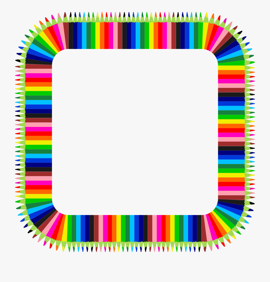 Colorful Pencils Frame 3 Clip Arts.