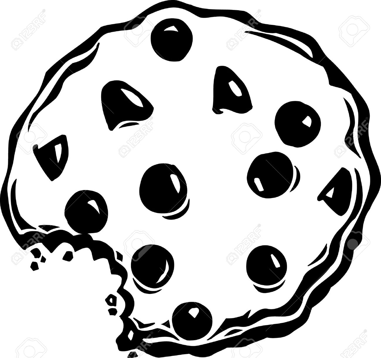 Chocolate Chip Cookie Vector at GetDrawings.com.