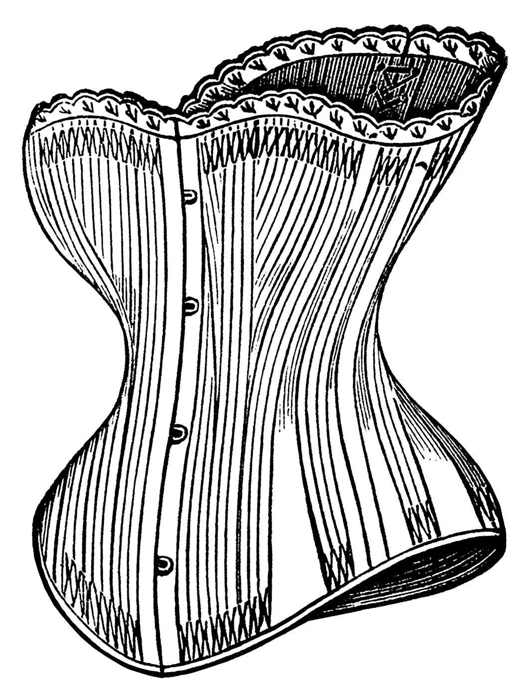 Victorian Corsets Clip Art.