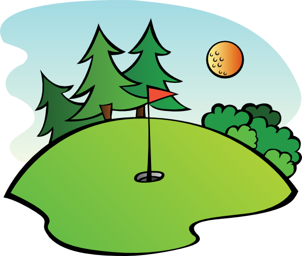 Clip Art Golf Course Clipart.