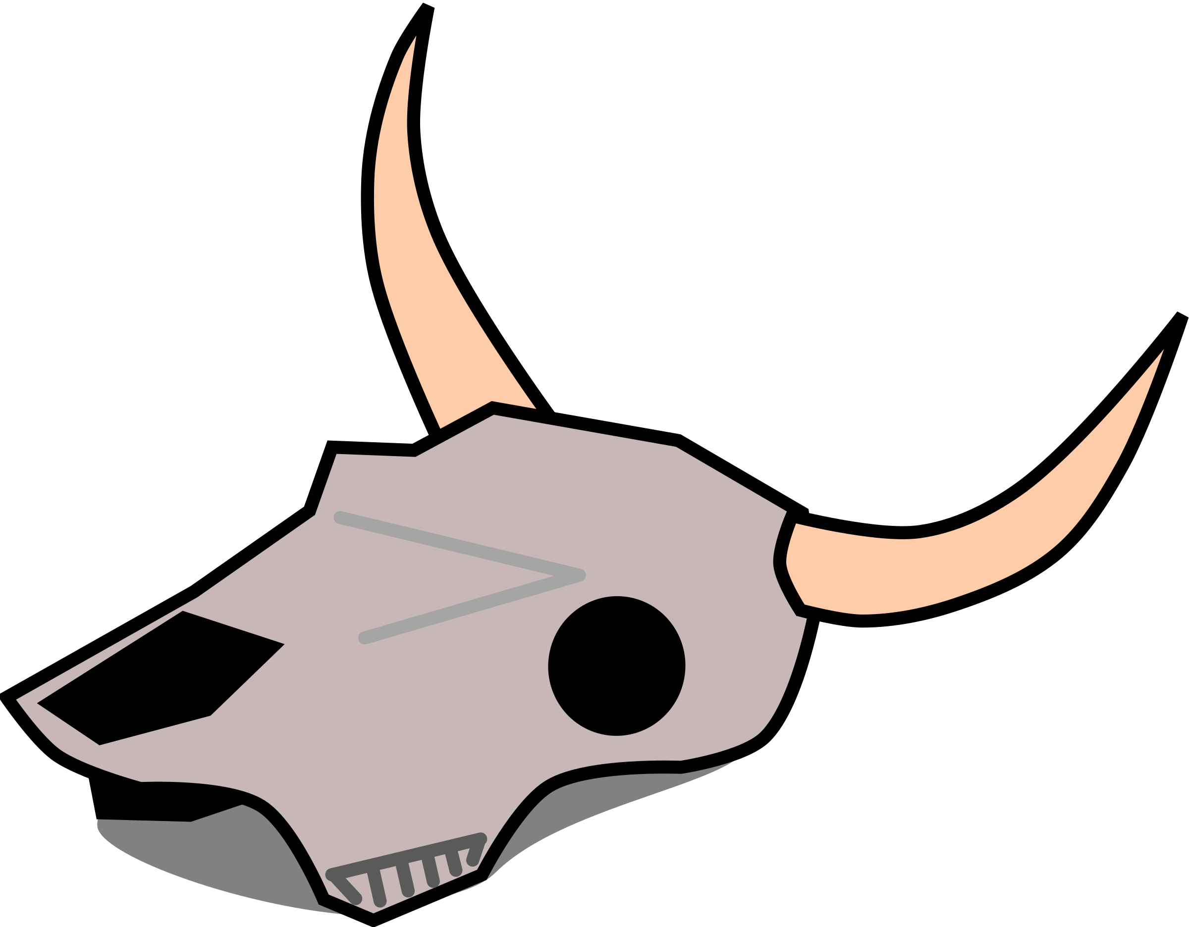 Bull Skull Clipart.