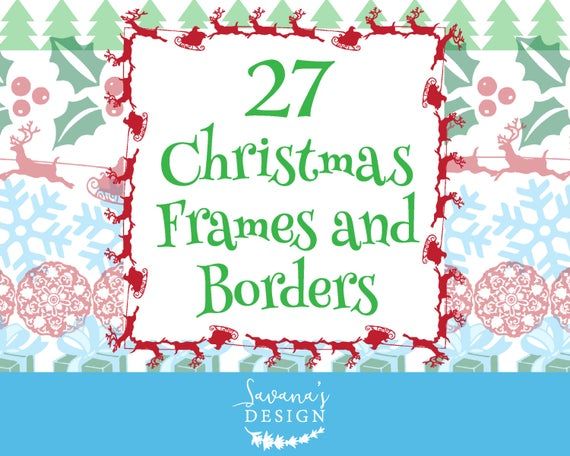 Christmas border clipart.