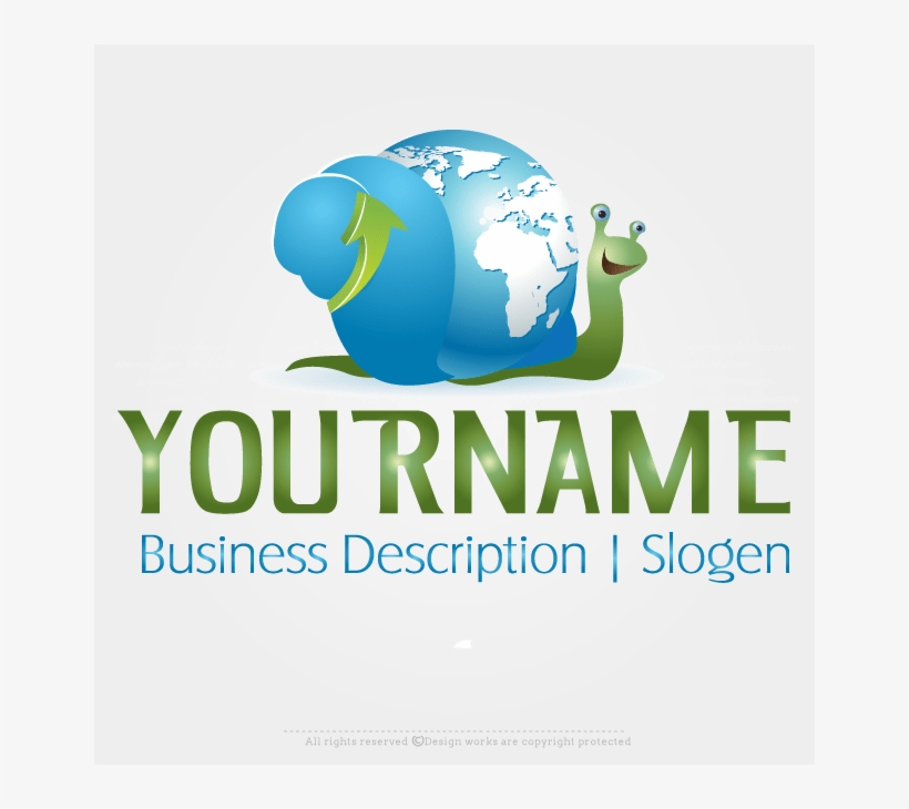 Logomaker Create Logo Online Snail Globe Logo Design.