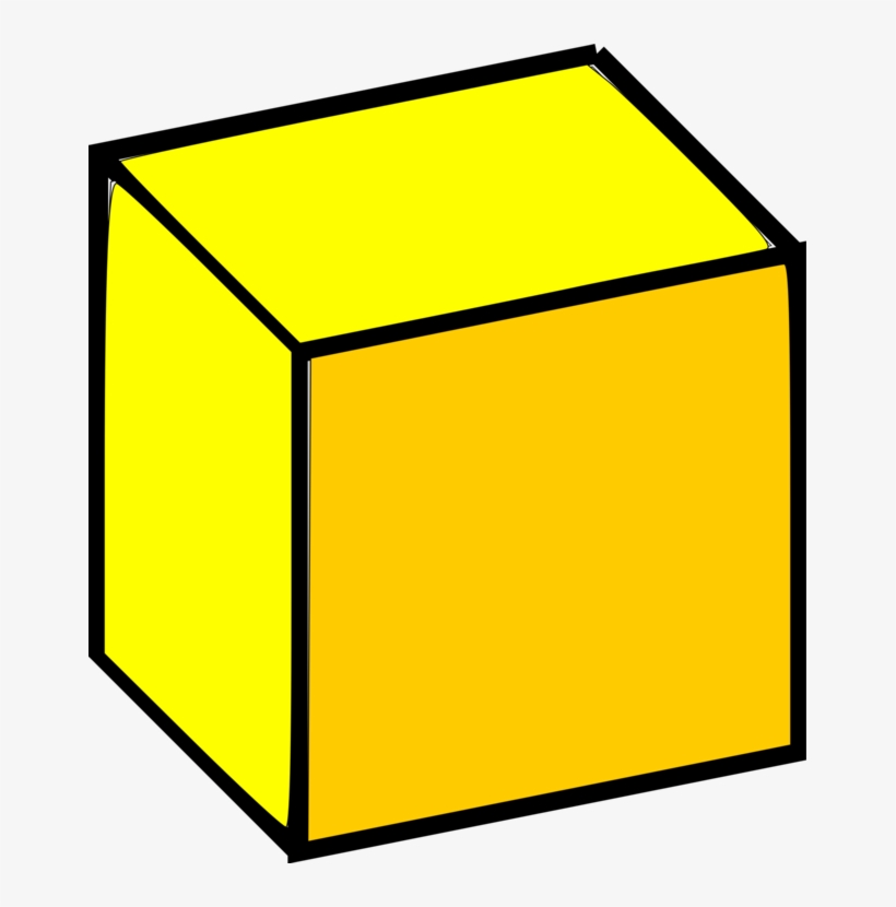 Cube clipart yellow cube, Cube yellow cube Transparent FREE.