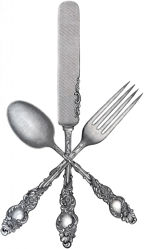 7 Free Fork and Spoon Clipart.