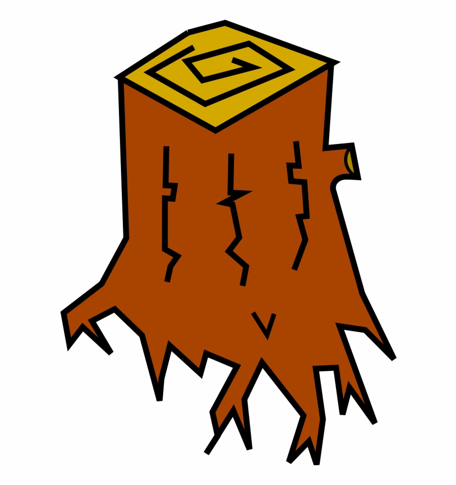 Stump Cartoon Clipart, Vector Clip Art Online, Royalty.