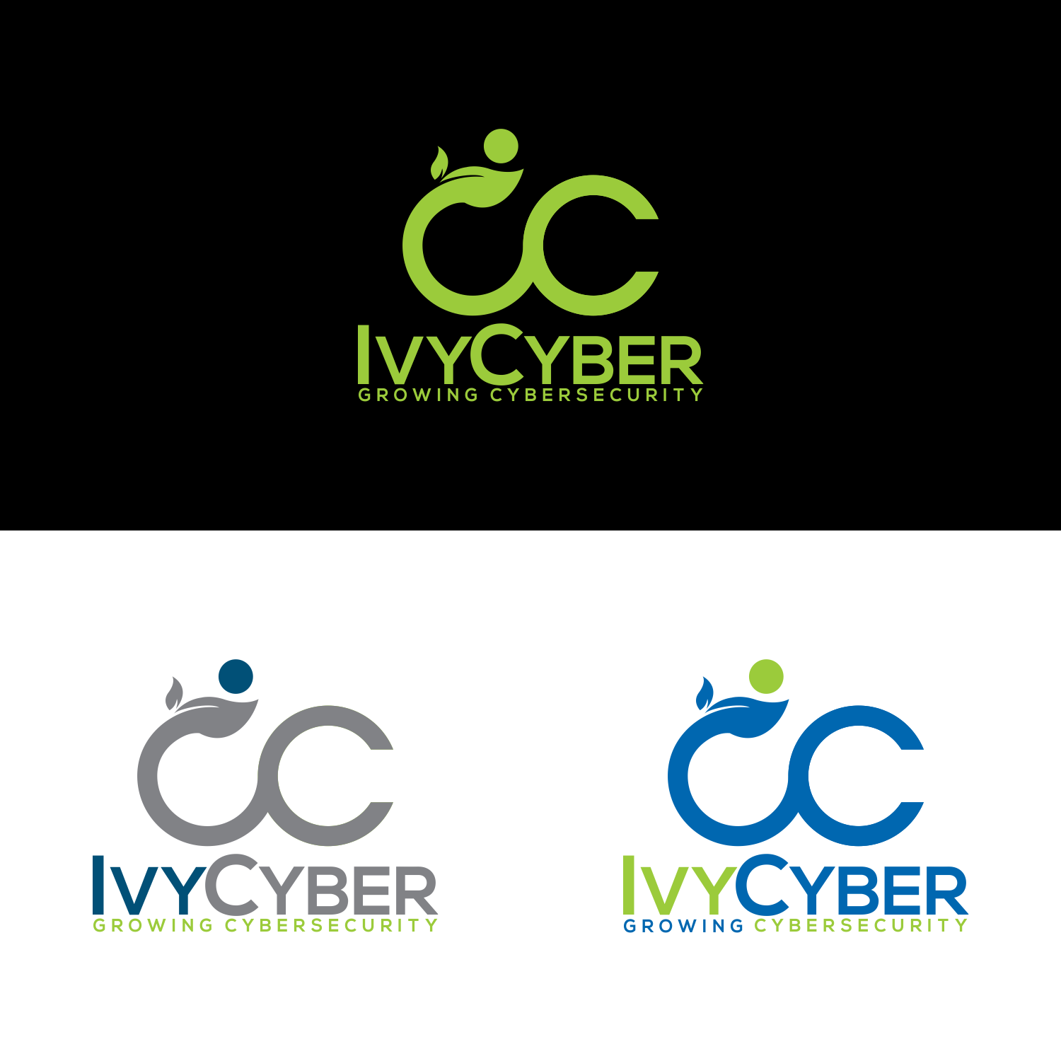 Elegant, Playful Logo Design for Ivy Cyber Growing.