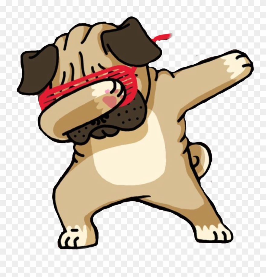 Pug Clipart Transparent Background.