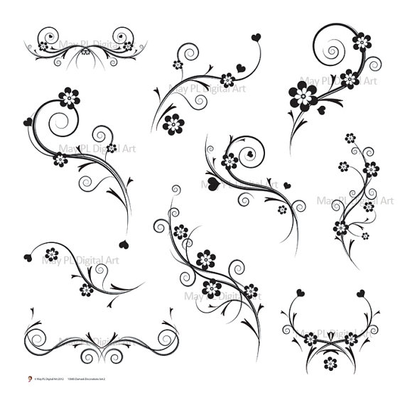 Clip Art Black And White Gift Wrapping Clipart.