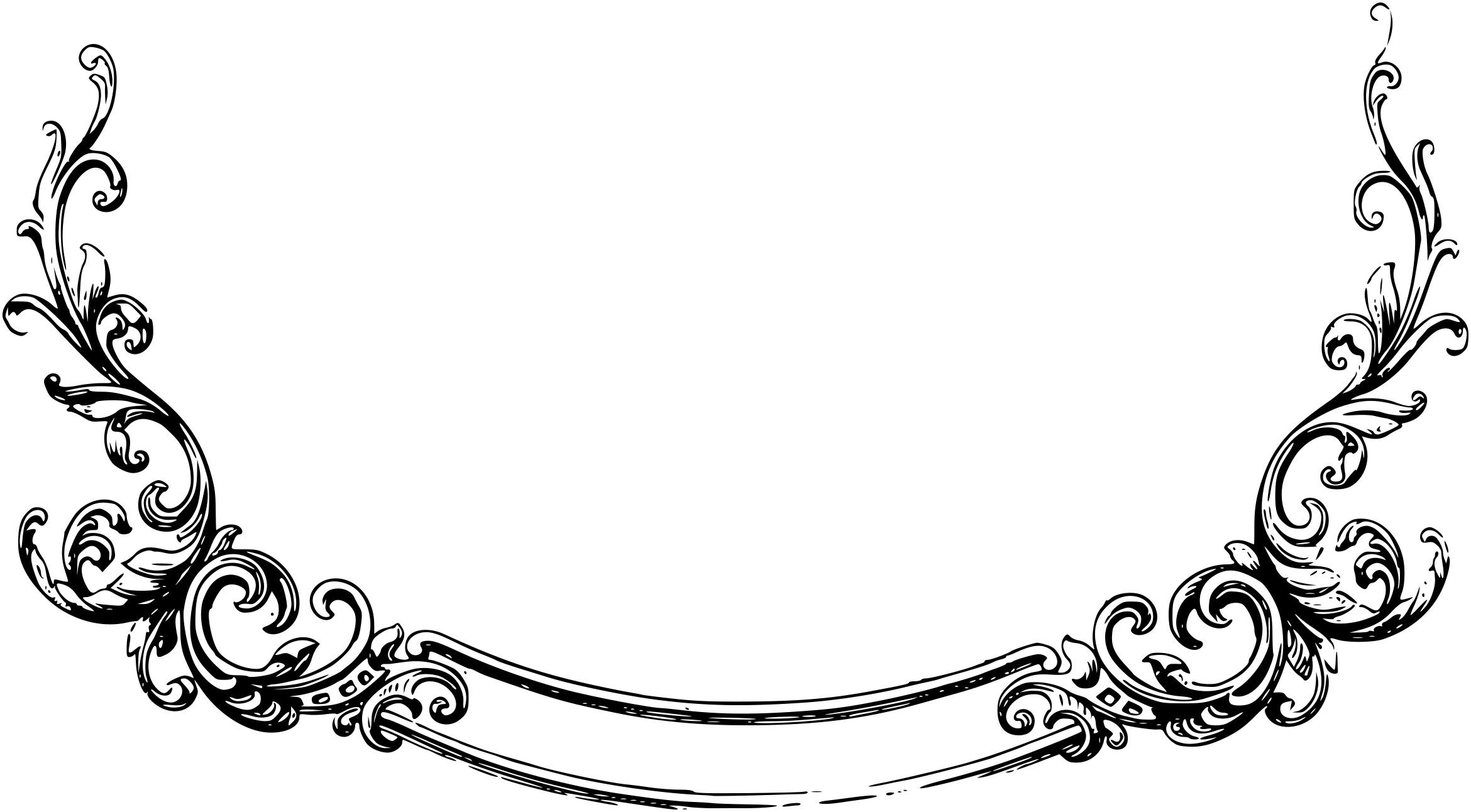 Border scroll clip art free.