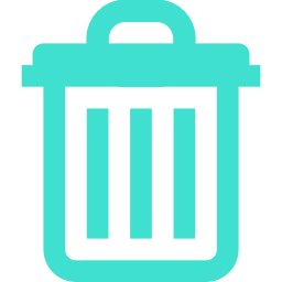 Free Turquoise Delete Icon.