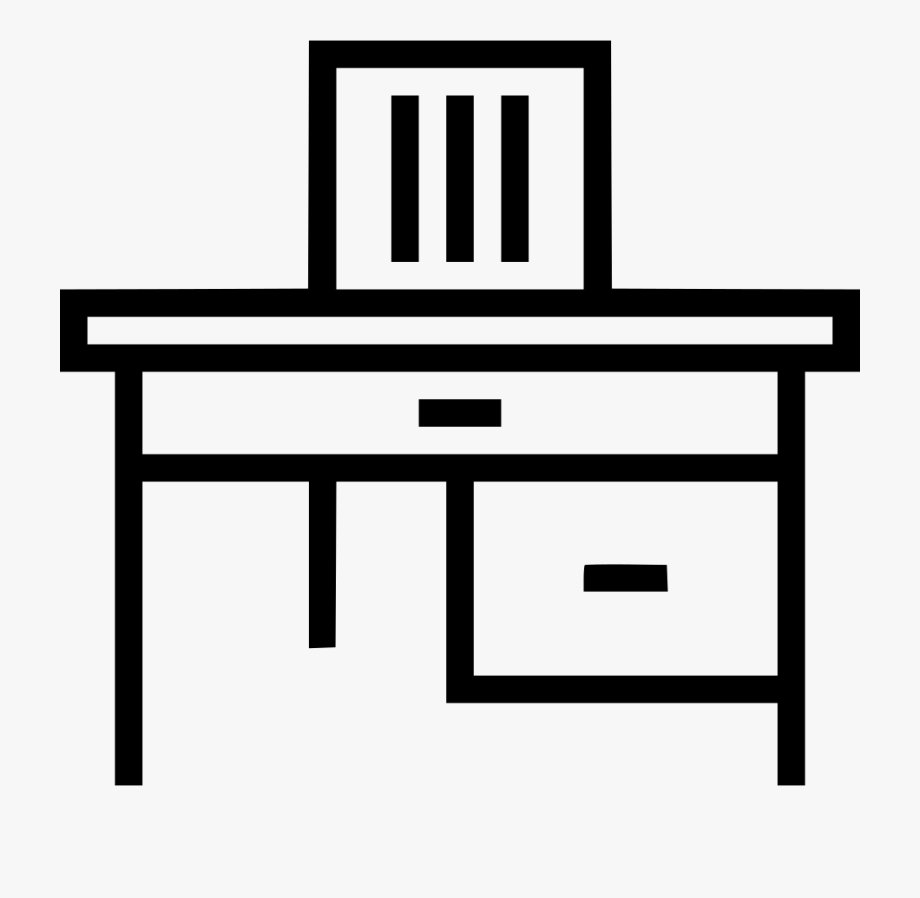 Clipart Desk Work Icon.