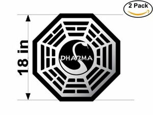 Details about dharma logo 2 Stickers 18 Inches Sticker Decal.