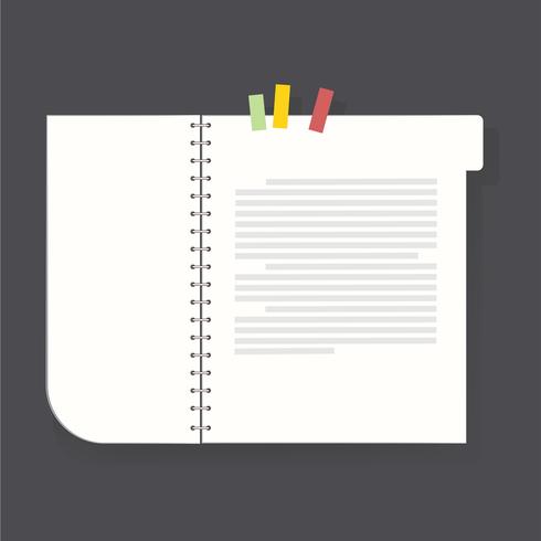 Notebook diary icon vector illustration.