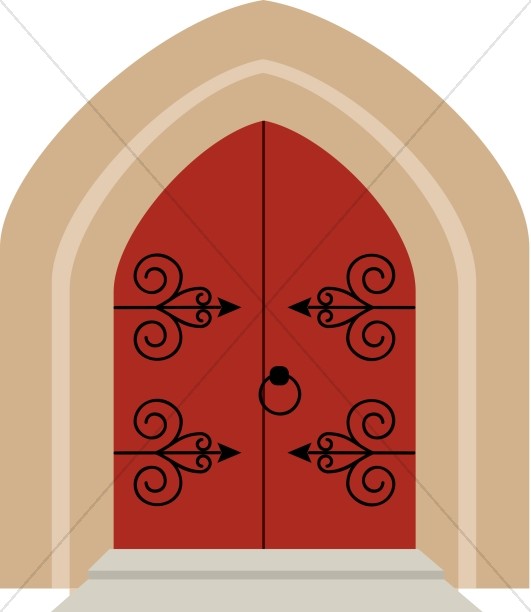 Cathedral Style Church Doors.