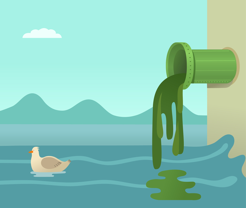 Clipart water pollution.