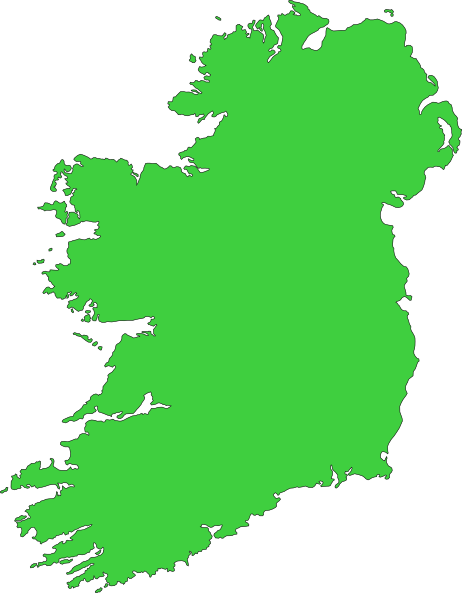 Clipart ireland map.