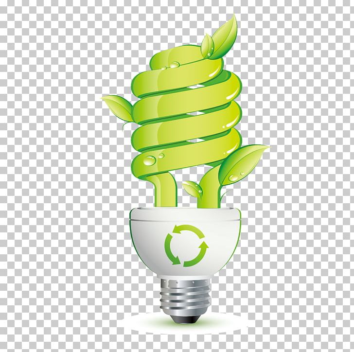 Incandescent Light Bulb Efficient Energy Use Energy Saving Lamp.