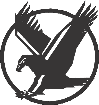 Falcon mascot clipart.