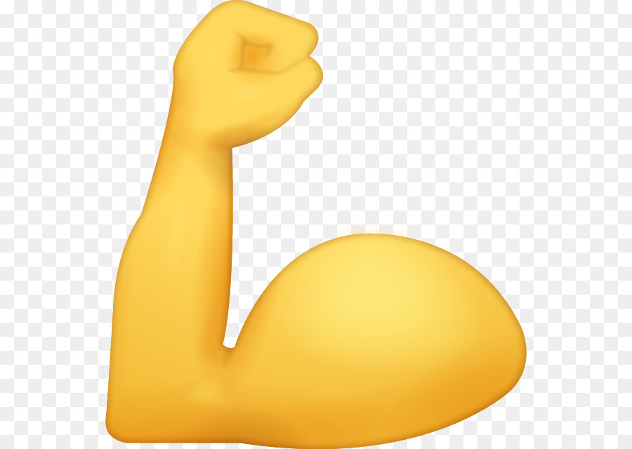 Muscle Arm Emoji png download.