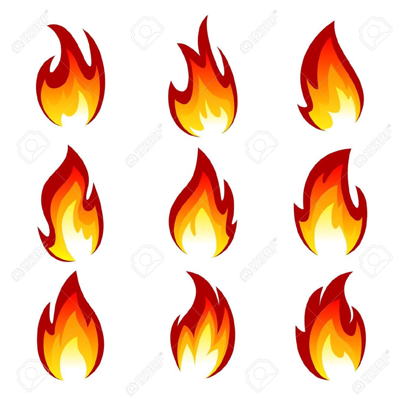 Clipart flames of fire.