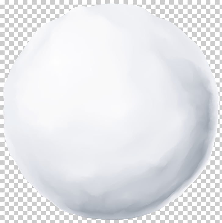 Snowball, Snowball , round white PNG clipart.