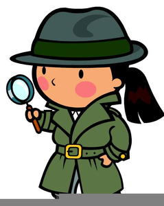 Detective Spyglass Clipart.