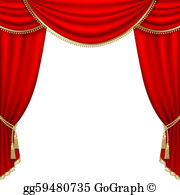 Stage Curtain Clip Art.