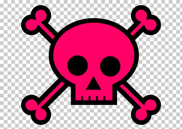 Girly girl Skull and crossbones , Skulls s PNG clipart.