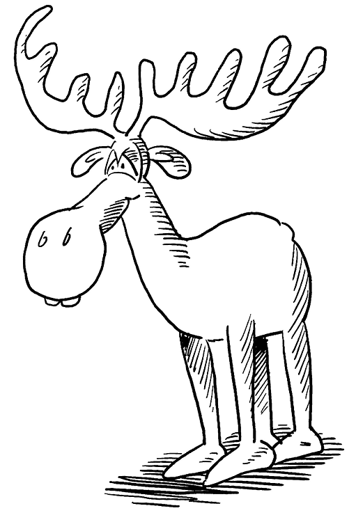 Free moose clipart.