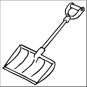 Snow Shovel Clipart Black And White.