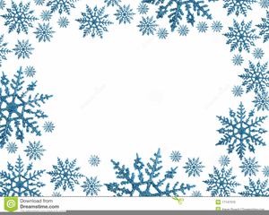 Free Clipart Snowflakes Borders.