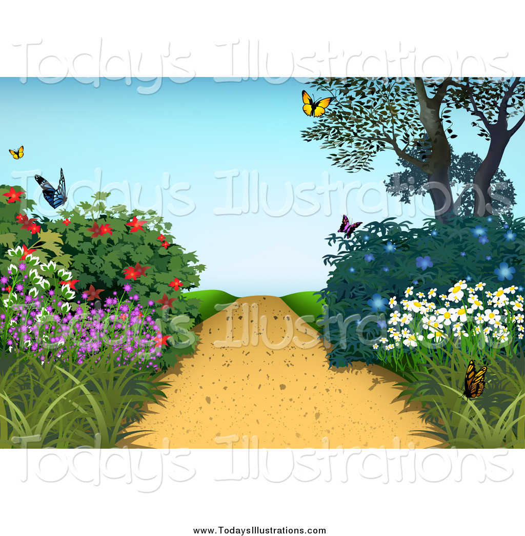 Garden Path Clipart.