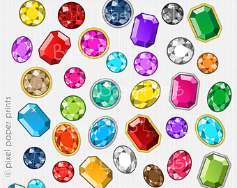 Gems clipart.