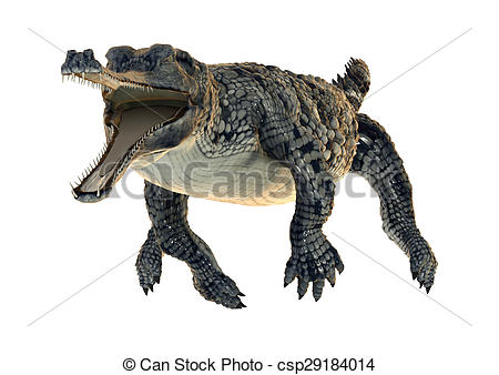 Clipart of Gharial.