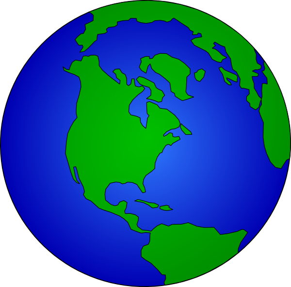 Globe 2 clip art.