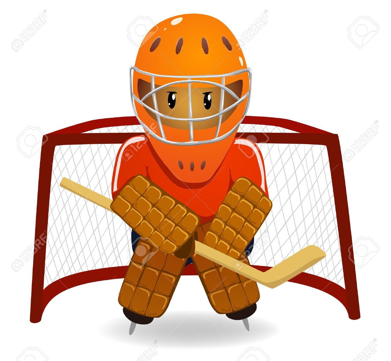 Hockey Goalie Clip Art.