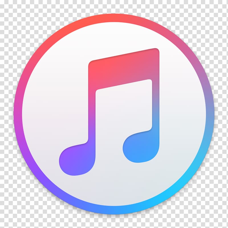 White and multicolored Music logo, Apple Music iTunes.