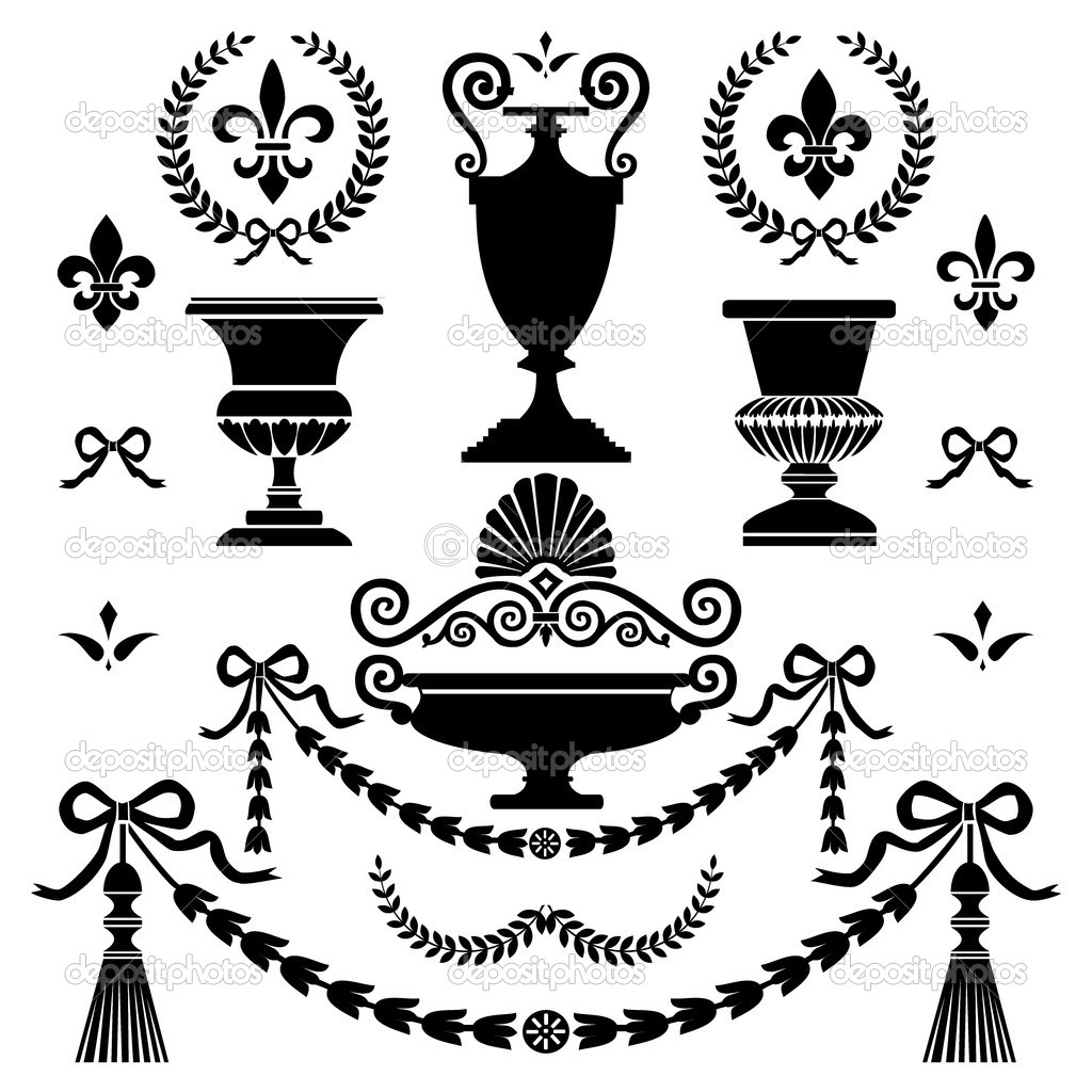 Classic style design elements — Stock Vector © ElaKwasniewski #4288814.