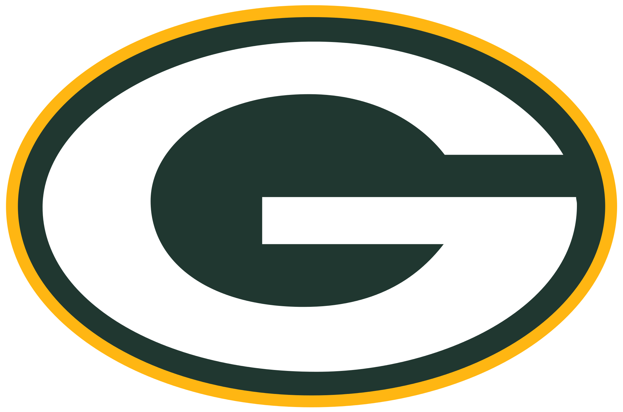 Green Bay Packers Logo transparent PNG.