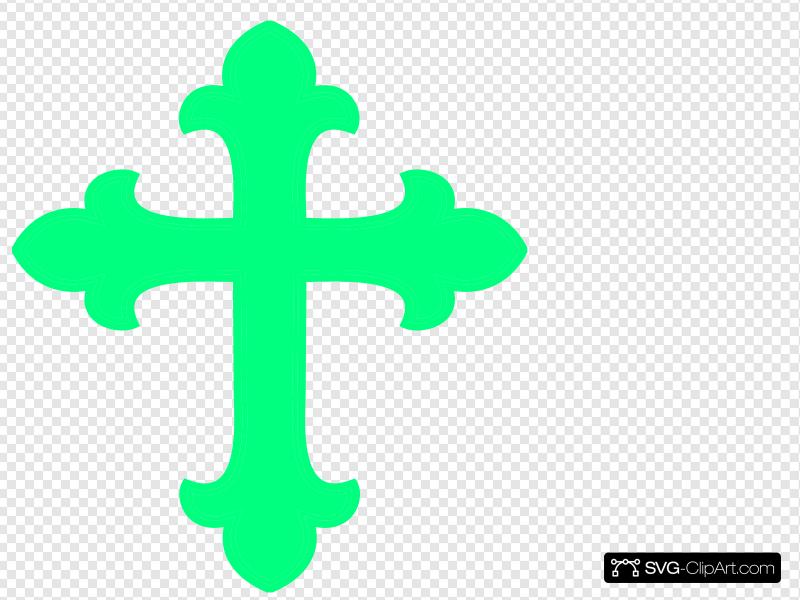 Mint Green Cross Clip art, Icon and SVG.