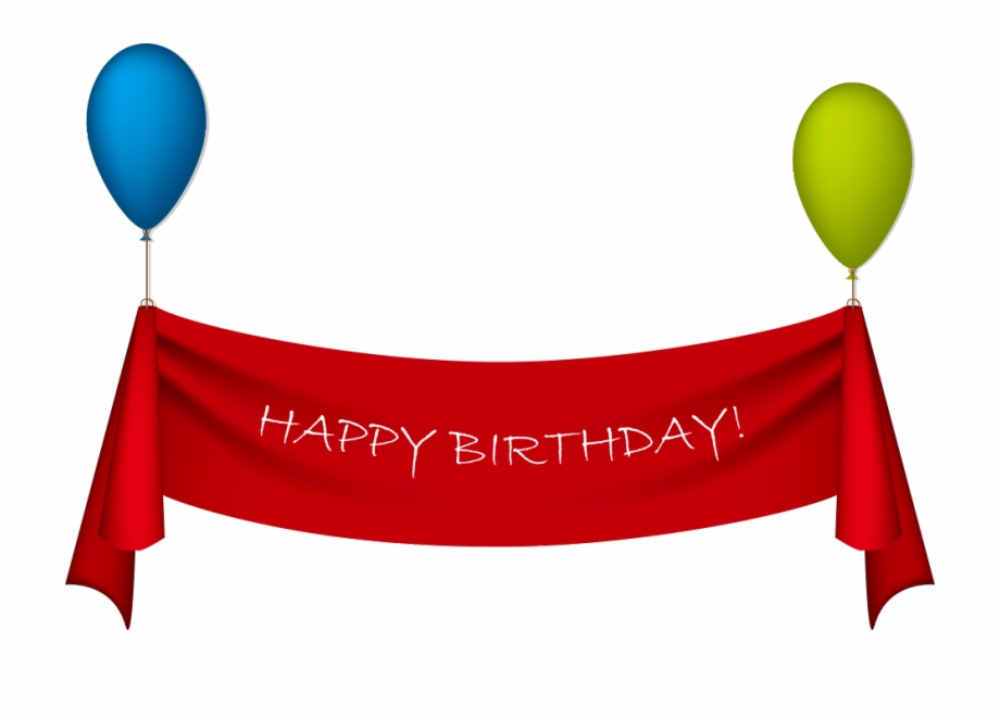 Birthday Ribbon Greeting Card Clip Art.