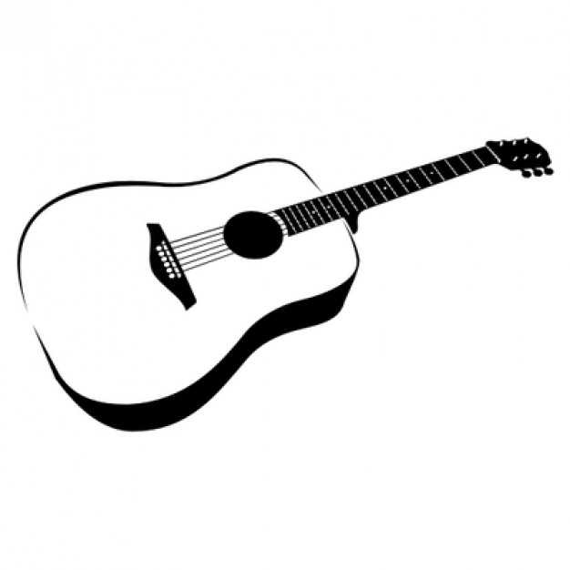 Free Black And White Guitar, Download Free Clip Art, Free Clip Art.