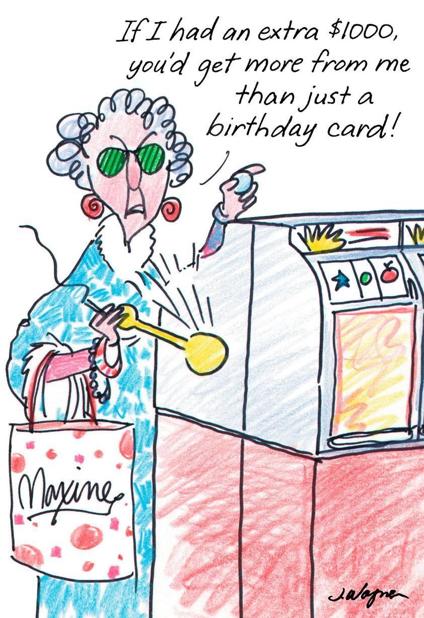 Maxine™ Postcard From Hawaii Funny Birthday Card.