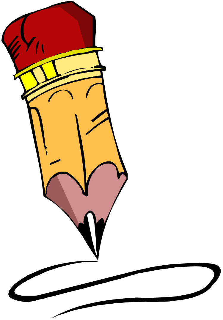 Pencil Writing Clip Art.