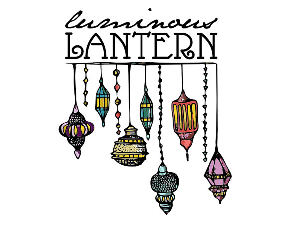 Hanging Moroccan Candle Lantern Clipart.