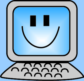 Happy computer clipart.