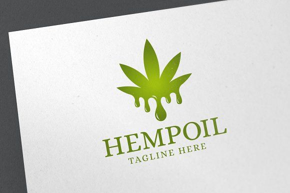 Hemp Oil Logo by emotions76 on @creativemarket.