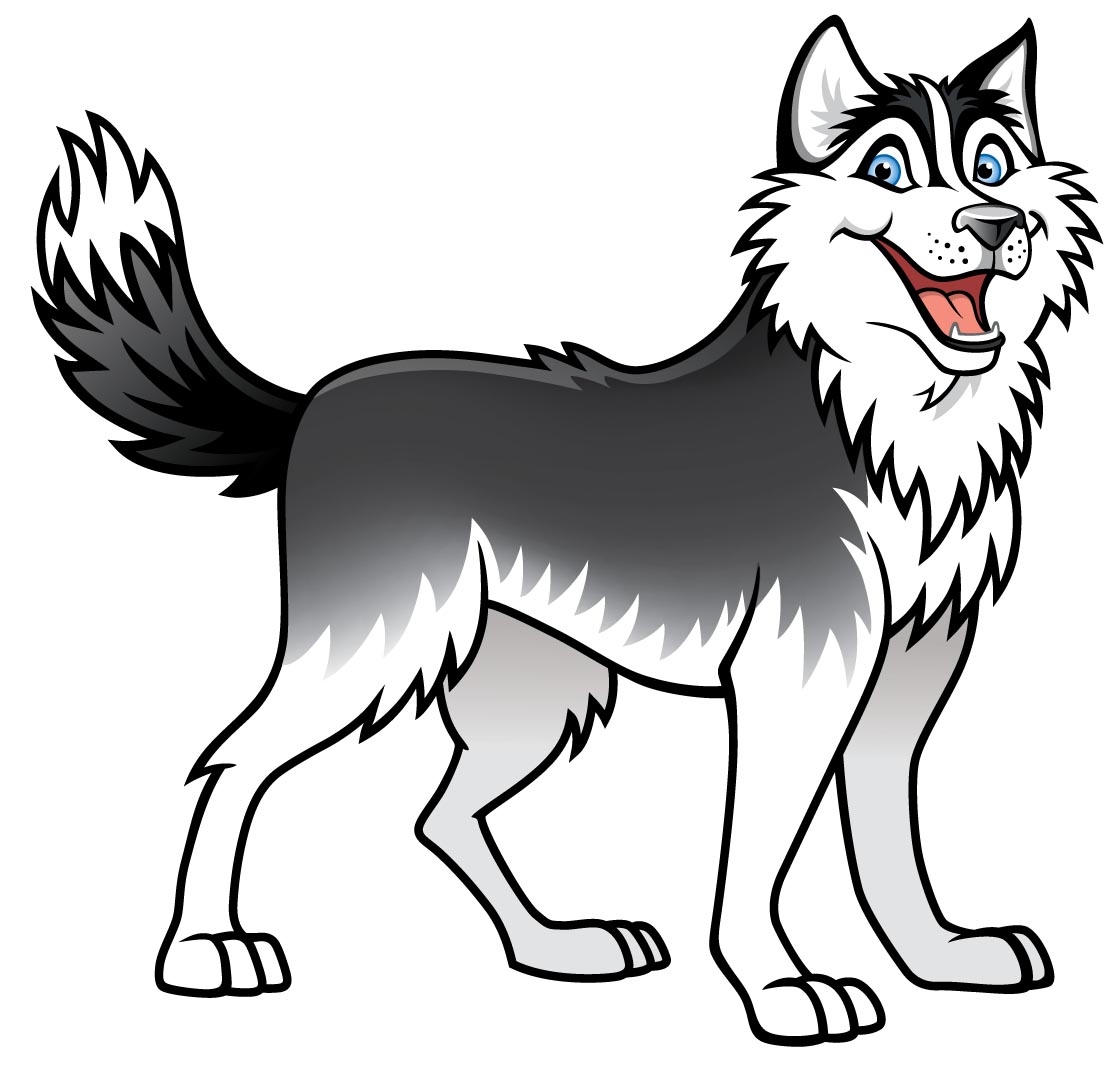 Huskies Clipart.