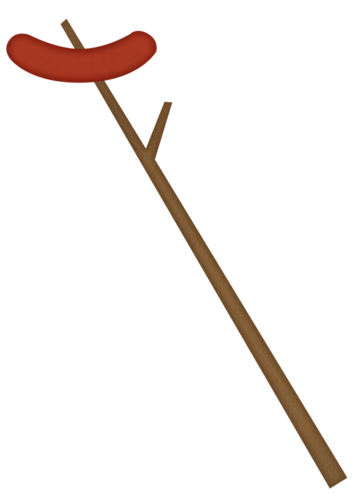 Hot Dog On A Stick Clipart.